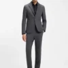 Slim-fit shirt in performance-stretch twill