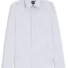 Slim-fit shirt in printed performance stretch fabric