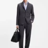 Slim-fit shirt in printed performance stretch fabric
