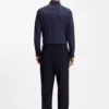 Slim-fit shirt in printed performance stretch fabric