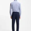 Slim-fit shirt in printed performance stretch fabric