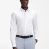 Slim-fit shirt in stretch cotton