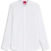 Slim-fit shirt in stretch cotton