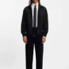 Slim-fit shirt in stretch-cotton canvas