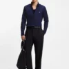 Slim-fit shirt in stretch-cotton canvas