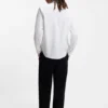 Slim-fit shirt in stretch-cotton canvas
