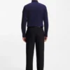 Slim-fit shirt in stretch-cotton canvas
