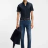 Slim-fit shirt in stretch linen
