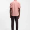 Slim-fit shirt in stretch linen