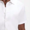 Slim-fit shirt in stretch linen