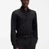 Slim-fit shirt in stretch twill