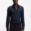 Slim-fit shirt in stretch twill
