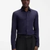 Slim-fit shirt in stretch twill