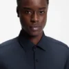 Slim-fit shirt in stretch twill