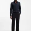 Slim-fit shirt in stretch twill
