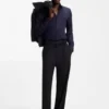 Slim-fit shirt in stretch twill