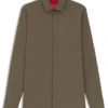 Slim-fit shirt in stretch twill