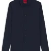 Slim-fit shirt in stretch twill