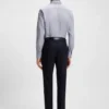 Slim-fit shirt in structured cotton