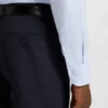 Slim-fit shirt in structured cotton