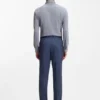 Slim-fit shirt in structured performance-stretch fabric