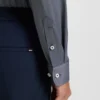 Slim-fit shirt in structured performance-stretch fabric