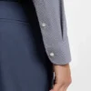 Slim-fit shirt in structured performance-stretch fabric