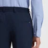Slim-fit shirt in structured performance-stretch jersey