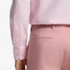 Slim-fit shirt in structured wrinkle-free cotton