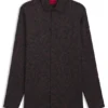 Slim-fit shirt with all-over print