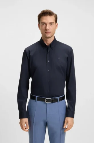 Slim-fit shirt with Double B monogram