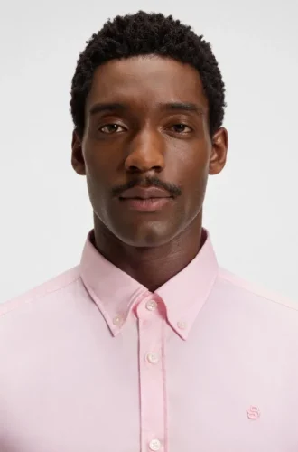 Slim-fit shirt with Double B monogram