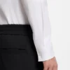 Slim-fit shirt with logo jacquard