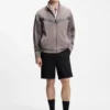 Slim-fit shorts in mercerized stretch cotton Slim-fit shorts in mercerized stretch cotton