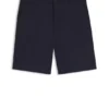 Slim-fit shorts in mercerized stretch cotton Slim-fit shorts in mercerized stretch cotton