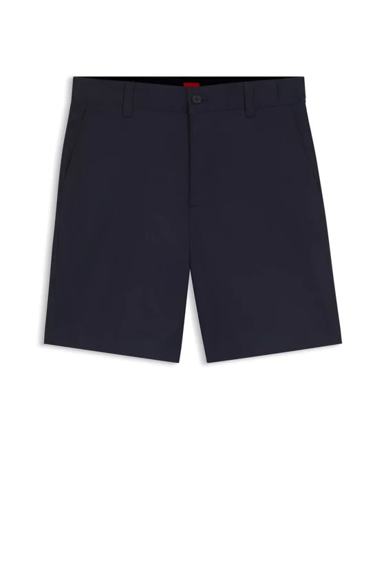 Slim-fit shorts in mercerized stretch cotton Slim-fit shorts in mercerized stretch cotton