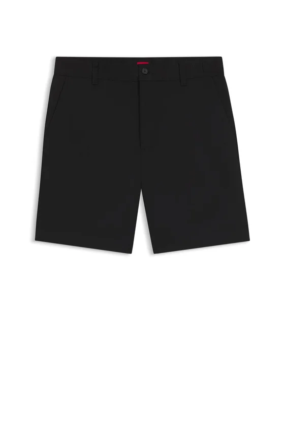 Slim-fit shorts in mercerized stretch cotton Slim-fit shorts in mercerized stretch cotton