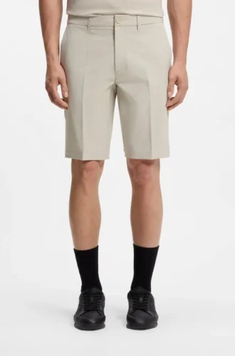 Slim-fit shorts in water-repellent stretch fabric
