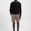 Slim-fit shorts in water-repellent stretch fabric