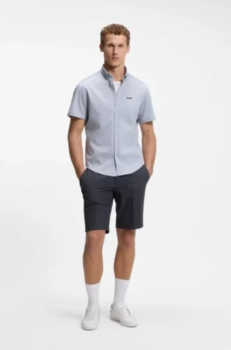 Slim-fit shorts in water-repellent stretch fabric