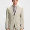 Slim-fit suit in checked stretch wool Slim-fit suit in checked stretch wool
