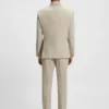 Slim-fit suit in checked stretch wool Slim-fit suit in checked stretch wool