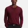 Slim-fit sweater in merino wool