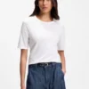 Slim-fit T-shirt in cotton, modal and silk