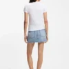 Slim-fit T-shirt in cotton with blue boxed logo