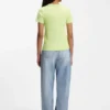 Slim-fit T-shirt in cotton with blue boxed logo