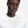Slim-fit T-shirt in mercerised cotton
