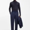 Slim-fit T-shirt in mercerised cotton