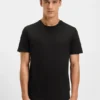 Slim-fit T-shirt in mercerized cotton