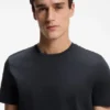 Slim-fit T-shirt in mercerized cotton